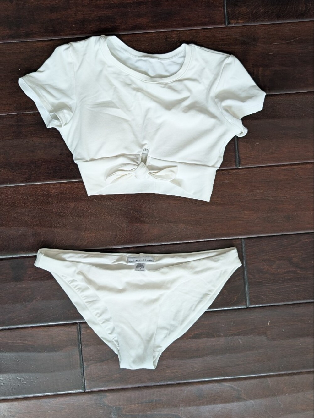 Robin Piccone Ava Swim Top Bottom Tie XS S